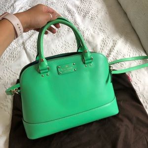 Green Kate Spade Purse